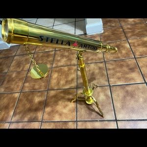 Stella Artois brass working telescope